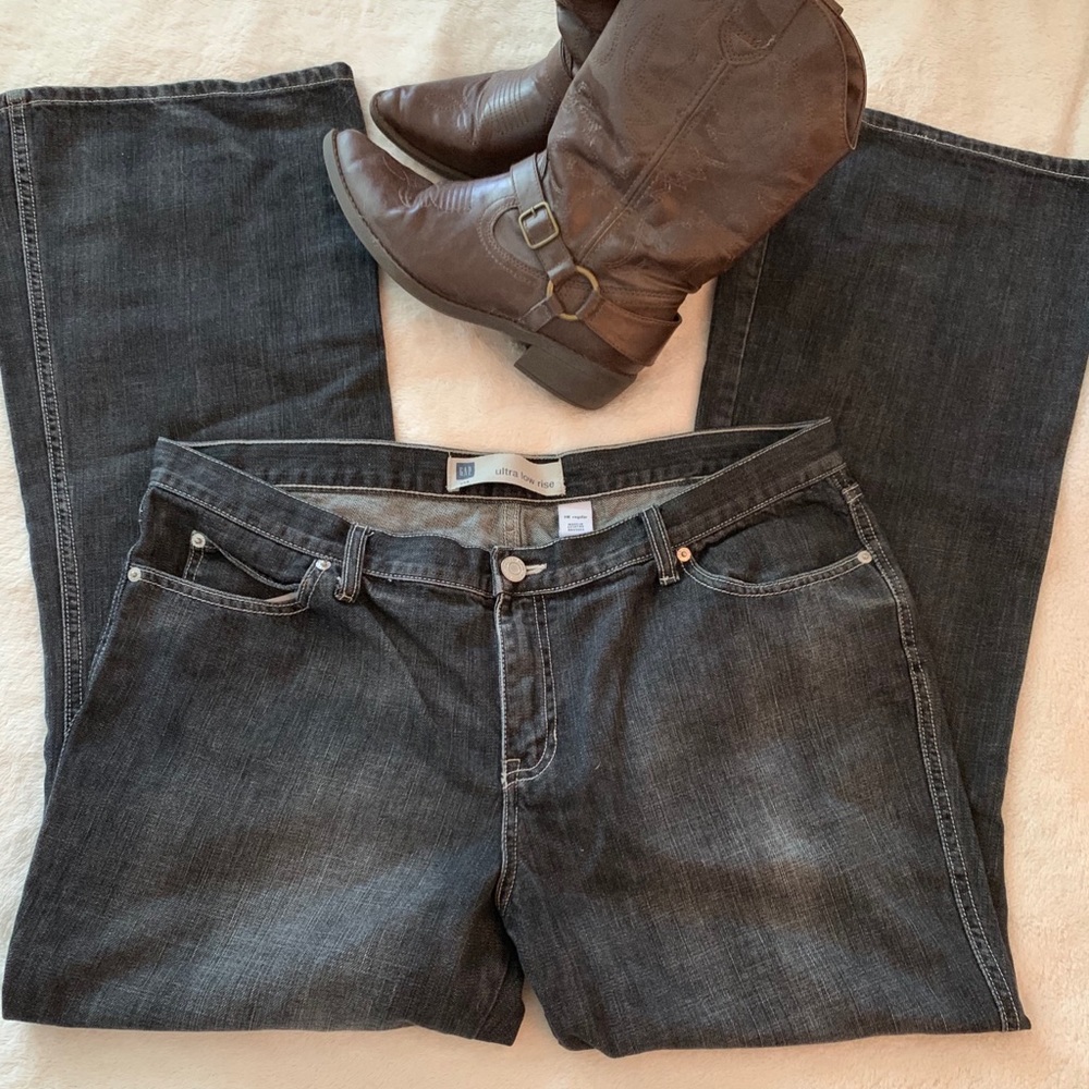 GAP ultra low rise boot cut jeans size 18M